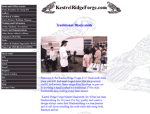 Tablet Screenshot of kestrelridgeforge.com